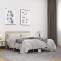 Estructura cama madera ingeniería metal roble Sonoma 120x200 cm de vidaXL, Camas y somieres - Ref: Foro24-3280198, Precio: 13...