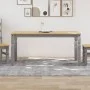Corona dining table solid gray pine wood 160x80x75 cm by vidaXL, Kitchen and dining tables - Ref: Foro24-4005718, Price: 211,...