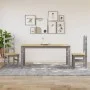 Corona dining table solid gray pine wood 160x80x75 cm by vidaXL, Kitchen and dining tables - Ref: Foro24-4005718, Price: 211,...