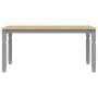Corona dining table solid gray pine wood 160x80x75 cm by vidaXL, Kitchen and dining tables - Ref: Foro24-4005718, Price: 211,...