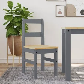 Panama dining chairs 2 units gray pine wood 40x46x90 cm by vidaXL, dining chairs - Ref: Foro24-4005730, Price: 102,89 €, Disc...