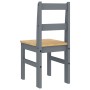 Sillas de comedor Panama 2 uds madera pino gris 40x46x90 cm de vidaXL, Sillas de comedor - Ref: Foro24-4005730, Precio: 104,7...