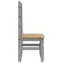 Sillas de comedor Corona 2 uds madera pino gris 42x47x107 cm de vidaXL, Sillas de comedor - Ref: Foro24-4005724, Precio: 143,...
