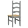 Sillas de comedor Corona 2 uds madera pino gris 42x47x107 cm de vidaXL, Sillas de comedor - Ref: Foro24-4005724, Precio: 143,...