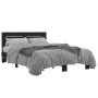 Estructura de cama madera de ingeniería y metal negro 140x200cm de vidaXL, Camas y somieres - Ref: Foro24-3280147, Precio: 14...