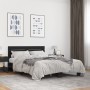 Estructura de cama madera de ingeniería y metal negro 140x200cm de vidaXL, Camas y somieres - Ref: Foro24-3280147, Precio: 14...