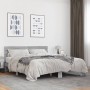 Estructura cama madera ingeniería metal gris Sonoma 150x200 cm de vidaXL, Camas y somieres - Ref: Foro24-3280145, Precio: 147...