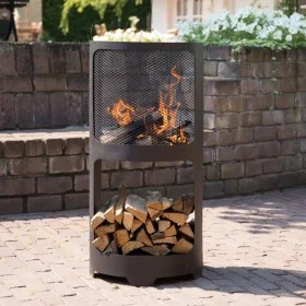 RedFire Brasero Buffalo de acero negro mate 44x90 cm de RedFire, Chimeneas - Ref: Foro24-428832, Precio: 190,22 €, Descuento: %