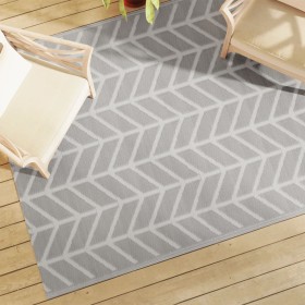 Alfombra de exterior PP gris 160x230 cm de vidaXL, Protectores para exterior - Ref: Foro24-368543, Precio: 42,29 €, Descuento: %