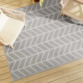 Alfombra de exterior PP gris 160x230 cm de vidaXL, Protectores para exterior - Ref: Foro24-368543, Precio: 38,31 €, Descuento: %