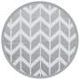 Alfombra de exterior PP gris Ø120 cm de vidaXL, Protectores para exterior - Ref: Foro24-368522, Precio: 21,50 €, Descuento: %