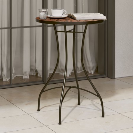 Mesa de bistró de mosaico cerámica terracota Ø50x70 cm de vidaXL, Mesas de jardín - Ref: Foro24-4003398, Precio: 81,55 €, Des...
