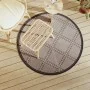 Alfombra de exterior PP marrón Ø120 cm de vidaXL, Protectores para exterior - Ref: Foro24-368478, Precio: 18,17 €, Descuento: %