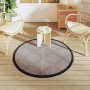 Alfombra de exterior PP marrón Ø120 cm de vidaXL, Protectores para exterior - Ref: Foro24-368478, Precio: 18,59 €, Descuento: %