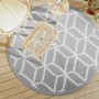 Alfombra de exterior PP gris Ø160 cm de vidaXL, Protectores para exterior - Ref: Foro24-368467, Precio: 26,17 €, Descuento: %