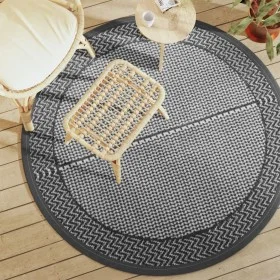 Alfombra de exterior PP gris Ø160 cm de vidaXL, Protectores para exterior - Ref: Foro24-368459, Precio: 24,64 €, Descuento: %