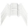 Clips para invernadero 100 unidades tipo de W acero galvanizado de vidaXL, Accesorios de jardinería - Ref: Foro24-4009385, Pr...