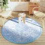 Alfombra de exterior PP azul bebé Ø160 cm de vidaXL, Protectores para exterior - Ref: Foro24-368499, Precio: 32,11 €, Descuen...