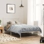 Estructura de cama de metal con cabecero blanco 100x200 cm de vidaXL, Camas y somieres - Ref: Foro24-376546, Precio: 76,94 €,...