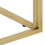 Mesa de centro acero inoxidable madera maciza traviesa dorado de vidaXL, Mesas de centro - Ref: Foro24-349958, Precio: 149,44...