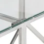 Mesa consola acero inoxidable plateado y vidrio templado de vidaXL, Mesas auxiliares - Ref: Foro24-349985, Precio: 128,45 €, ...