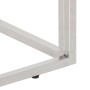 Mesa consola acero inoxidable y madera maciza acacia plateada de vidaXL, Mesas auxiliares - Ref: Foro24-349991, Precio: 86,38...