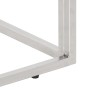 Mesa consola acero inoxidable y madera maciza acacia plateada de vidaXL, Mesas auxiliares - Ref: Foro24-350015, Precio: 84,98...