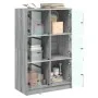 Aparador alto con puertas madera gris Sonoma 68x37x109 cm de vidaXL, Aparadores - Ref: Foro24-3295855, Precio: 114,61 €, Desc...