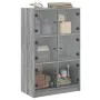 Aparador alto con puertas madera gris Sonoma 68x37x109 cm de vidaXL, Aparadores - Ref: Foro24-3295855, Precio: 114,61 €, Desc...