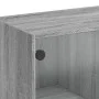 Aparador alto con puertas madera gris Sonoma 68x37x109 cm de vidaXL, Aparadores - Ref: Foro24-3295855, Precio: 114,61 €, Desc...
