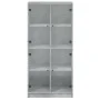Aparador alto con puertas madera gris hormigón 68x37x142 cm de vidaXL, Aparadores - Ref: Foro24-3295860, Precio: 137,84 €, De...