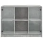 Aparador madera de ingeniería gris hormigón 102x37x75,5 cm de vidaXL, Aparadores - Ref: Foro24-3295874, Precio: 94,78 €, Desc...