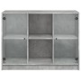 Aparador madera de ingeniería gris hormigón 102x37x75,5 cm de vidaXL, Aparadores - Ref: Foro24-3295874, Precio: 96,26 €, Desc...