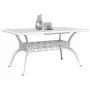 Mesa de jardín aluminio fundido blanco 150x90x72 cm de vidaXL, Mesas de jardín - Ref: Foro24-4002805, Precio: 462,34 €, Descu...