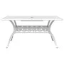 Mesa de jardín aluminio fundido blanco 150x90x72 cm de vidaXL, Mesas de jardín - Ref: Foro24-4002805, Precio: 462,34 €, Descu...