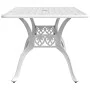Mesa de jardín aluminio fundido blanco 150x90x72 cm de vidaXL, Mesas de jardín - Ref: Foro24-4002805, Precio: 462,34 €, Descu...