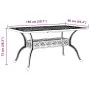 Mesa de jardín aluminio fundido blanco 150x90x72 cm de vidaXL, Mesas de jardín - Ref: Foro24-4002805, Precio: 462,34 €, Descu...