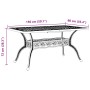 Mesa de jardín aluminio fundido blanco 150x90x72 cm de vidaXL, Mesas de jardín - Ref: Foro24-4002805, Precio: 500,69 €, Descu...