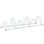 Soporte para 6 bicicletas suelo independiente acero galvanizado de vidaXL, Bases y soportes para almacenar bicicletas - Ref: ...
