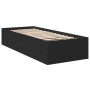 Estructura de cama madera de ingeniería negra 75x190 cm de vidaXL, Camas y somieres - Ref: Foro24-841987, Precio: 69,24 €, De...