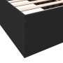 Estructura de cama madera de ingeniería negra 75x190 cm de vidaXL, Camas y somieres - Ref: Foro24-841987, Precio: 69,24 €, De...
