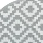Alfombra de exterior PP gris Ø200 cm de vidaXL, Protectores para exterior - Ref: Foro24-368560, Precio: 41,77 €, Descuento: %