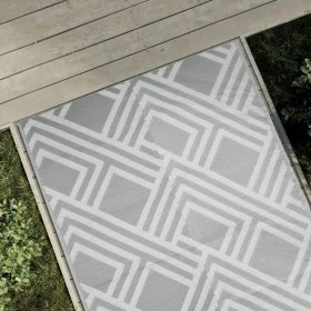 Alfombra de exterior PP gris 120x180 cm de vidaXL, Protectores para exterior - Ref: Foro24-368562, Precio: 26,26 €, Descuento: %
