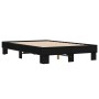 Estructura de cama madera de ingeniería y metal negro 120x190cm de vidaXL, Camas y somieres - Ref: Foro24-845887, Precio: 81,...