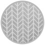 Alfombra de exterior PP gris Ø120 cm de vidaXL, Protectores para exterior - Ref: Foro24-368548, Precio: 21,34 €, Descuento: %