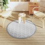 Alfombra de exterior PP gris Ø120 cm de vidaXL, Protectores para exterior - Ref: Foro24-368548, Precio: 21,34 €, Descuento: %
