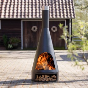 RedFire Chimenea Kingston de acero negro mate 43x120 cm de RedFire, Chimeneas - Ref: Foro24-428833, Precio: 187,45 €, Descuen...