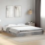 Estructura de cama madera de ingeniería gris hormigón 150x200cm de vidaXL, Camas y somieres - Ref: Foro24-842017, Precio: 86,...