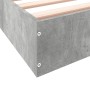 Estructura de cama madera de ingeniería gris hormigón 150x200cm de vidaXL, Camas y somieres - Ref: Foro24-842017, Precio: 86,...