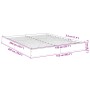 Estructura de cama madera de ingeniería gris hormigón 150x200cm de vidaXL, Camas y somieres - Ref: Foro24-842017, Precio: 86,...